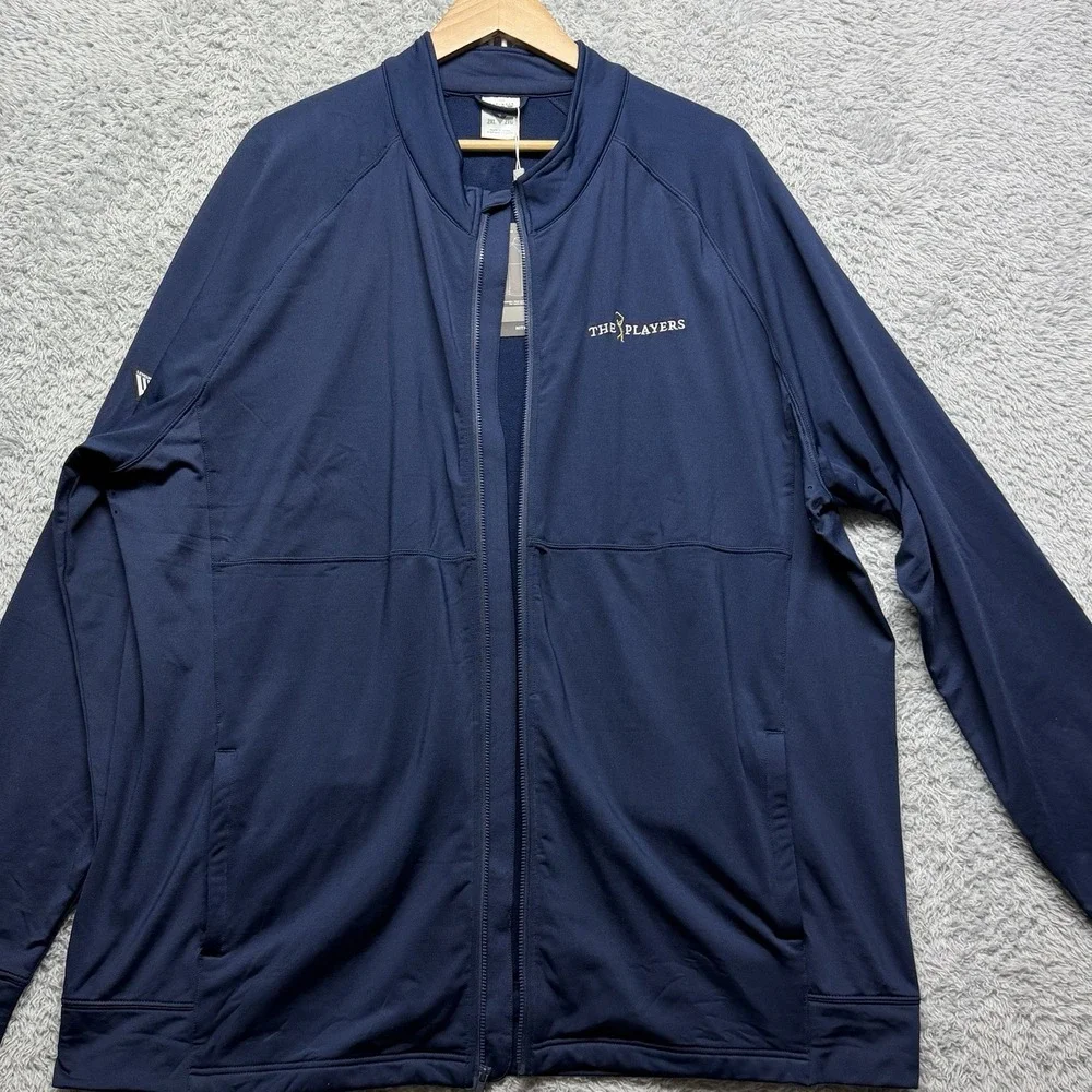 Levelwear The Players Nitro Navy Blue Jacket Mens 2XL Full Zip Fleece Lined New